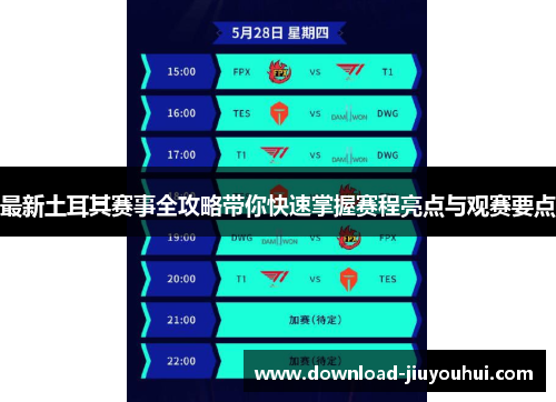 最新土耳其赛事全攻略带你快速掌握赛程亮点与观赛要点 最新土耳其赛事全攻略带你快速掌握赛程亮点与观赛要点